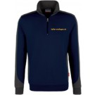 Hakro Zip-Sweatshirt Contrast Performance tinte